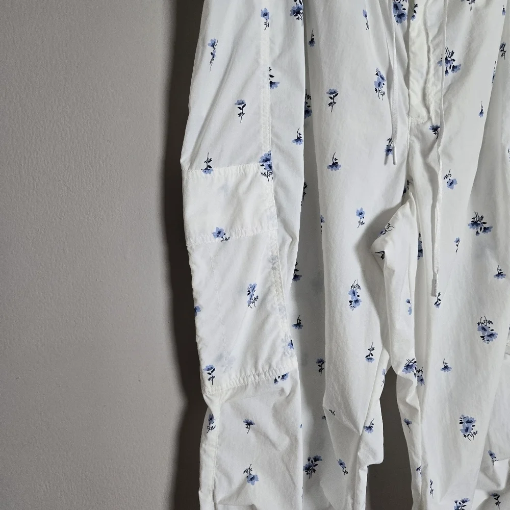 Victoria's Secret Pink White Floral Parachute Cargo Pants Balloon Barrel XXL - Picture 5 of 10